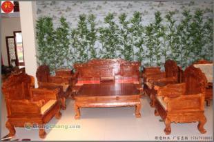 供應(yīng)浙江金華東陽橫店紅木非洲黃花梨雙龍沙發(fā) 傳統(tǒng)工藝與現(xiàn)代家居的完美融合